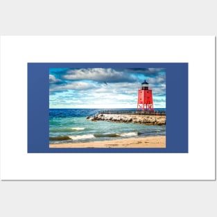 “Charlevoix South Pier Lighthouse” Posters and Art